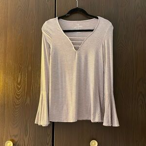 American Eagle soft and sexy long sleeved boho dusty rose top. Size Small